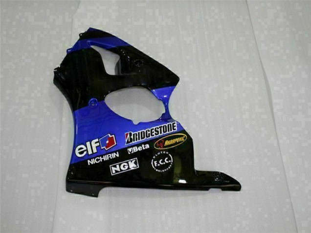 Blue 00-02 Kawasaki ZX6R Motorcycle Fairing Blue 00-02 Kawasaki ZX6R Motorcycle Fairing