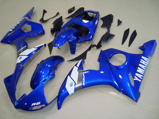 Blue 03-05 Yamaha YZF R6 Motorcycle Fairings