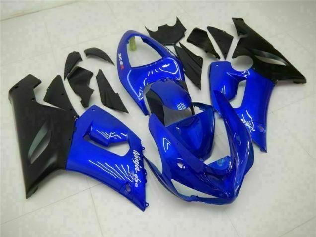 Blue 05-06 Kawasaki ZX6R Motorcycle Fairings Blue 05-06 Kawasaki ZX6R Motorcycle Fairings