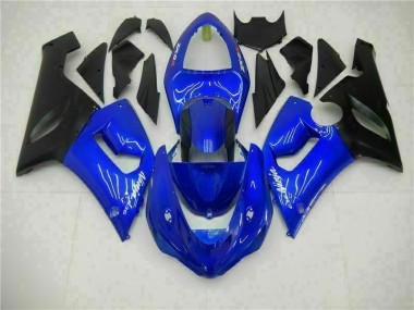 Blue 05-06 Kawasaki ZX6R Motorcycle Fairings
