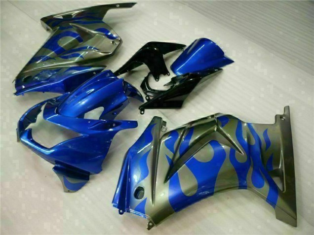 Blue 08-12 Kawasaki EX250 Motorcycle Fairings Blue 08-12 Kawasaki EX250 Motorcycle Fairings