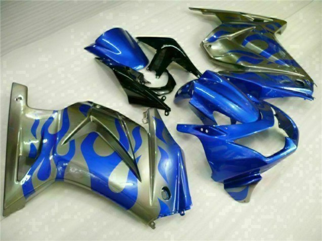 Blue 08-12 Kawasaki EX250 Motorcycle Fairings Blue 08-12 Kawasaki EX250 Motorcycle Fairings