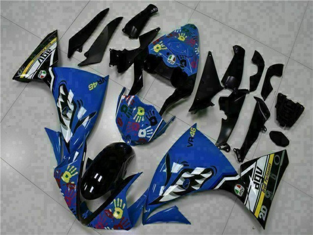 Blue 09-11 Yamaha YZF R1 Motorcycle Fairing