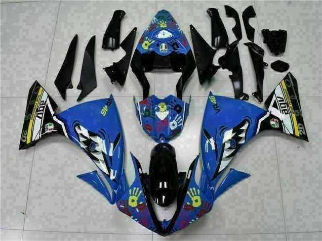 Blue 09-11 Yamaha YZF R1 Motorcycle Fairing