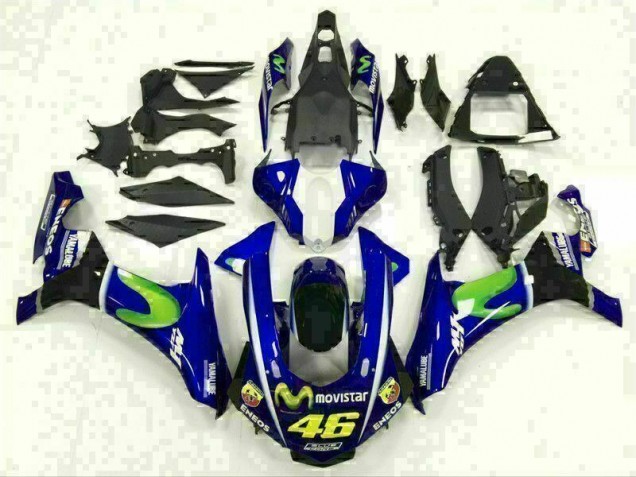 Blue 15-19 Yamaha YZF R1 Motorcycle Fairings Blue 15-19 Yamaha YZF R1 Motorcycle Fairings