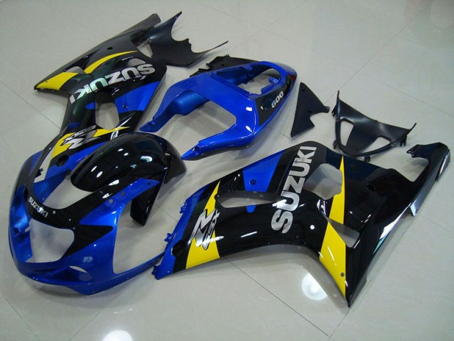 Blue Black 01-03 Suzuki GSXR 750 Motorcycle Fairings