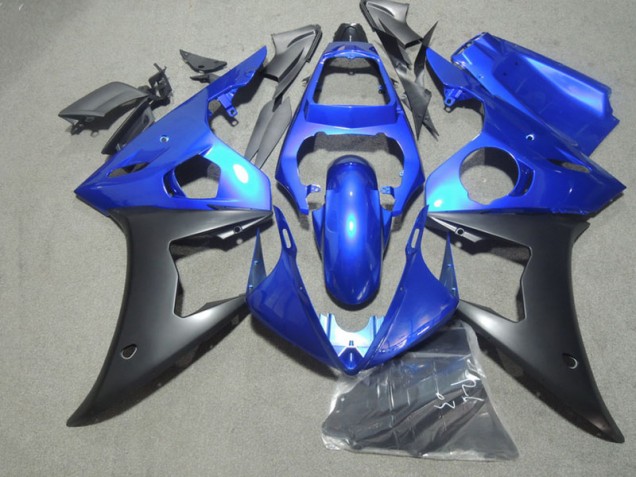 Blue Black 03-05 Yamaha YZF R6 Motorcycle Fairing Blue Black 03-05 Yamaha YZF R6 Motorcycle Fairing