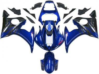 Blue Black 03-05 Yamaha YZF R6 Motorcycle Fairings