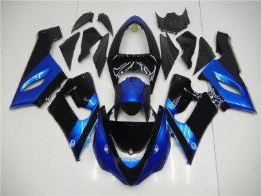 Blue Black 05-06 Kawasaki ZX6R Motorcycle Fairings