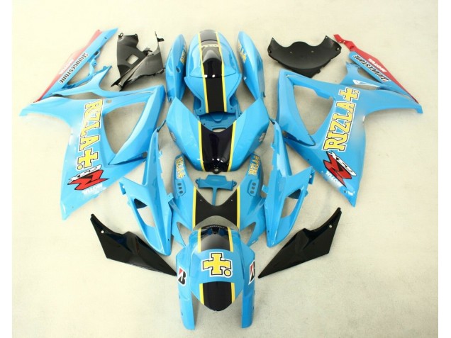 Blue Black 06-07 Suzuki GSXR 600/750 Motorcycle Bodywork Blue Black 06-07 Suzuki GSXR 600/750 Motorcycle Bodywork