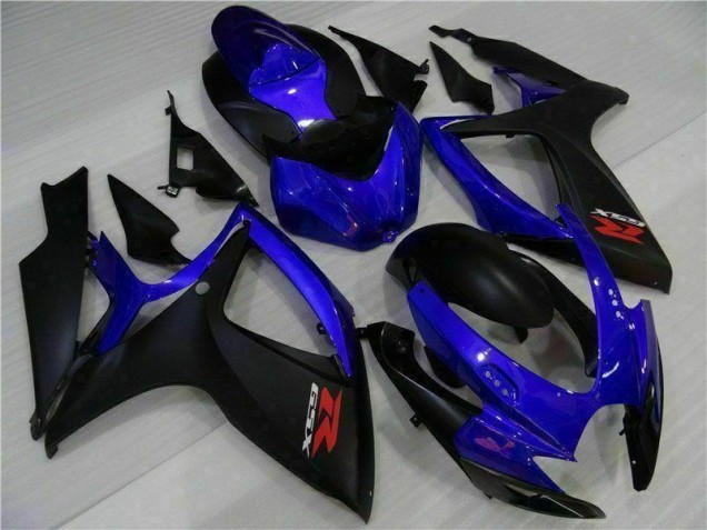 Blue Black 06-07 Suzuki GSXR 600/750 Motorcycle Fairing