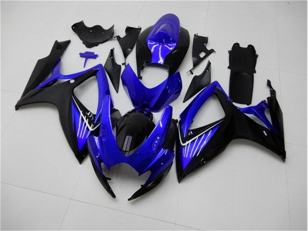 Blue Black 06-07 Suzuki GSXR 600/750 Motorcycle Fairings Blue Black 06-07 Suzuki GSXR 600/750 Motorcycle Fairings