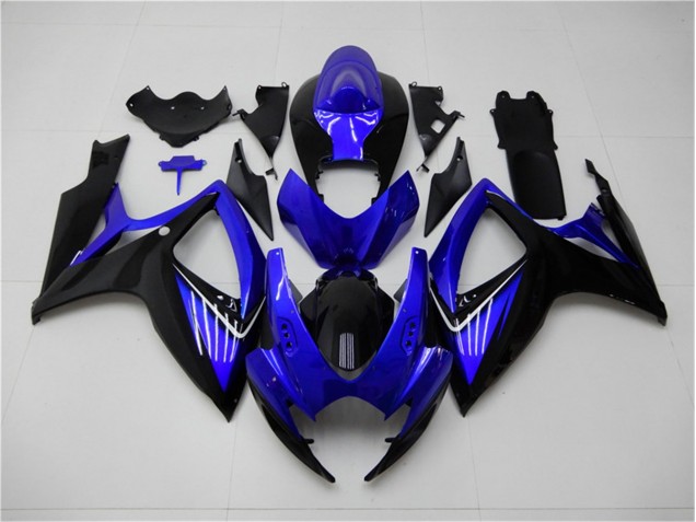 Blue Black 06-07 Suzuki GSXR 600/750 Motorcycle Fairings Blue Black 06-07 Suzuki GSXR 600/750 Motorcycle Fairings