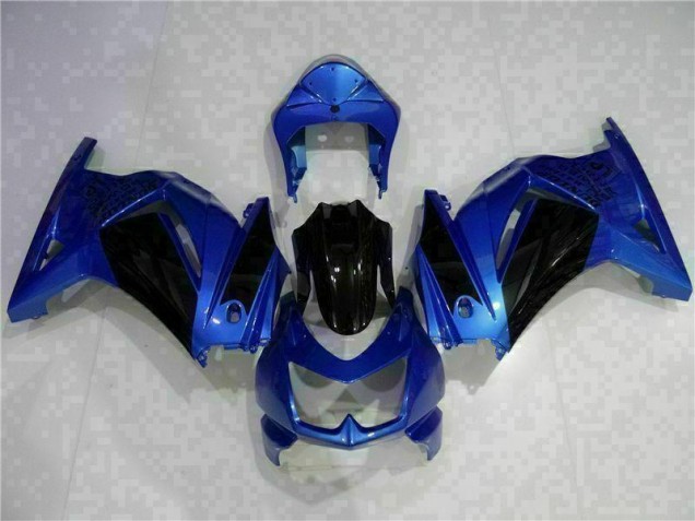 Blue Black 08-12 Kawasaki EX250 Motorcycle Fairings Blue Black 08-12 Kawasaki EX250 Motorcycle Fairings