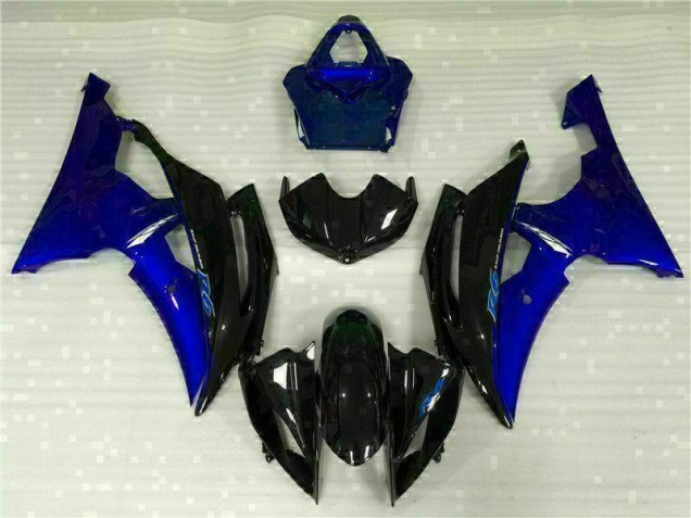 Blue Black 08-16 Yamaha YZF R6 Motorcycle Bodywork