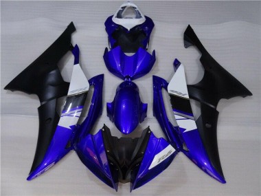 Blue Black 08-16 Yamaha YZF R6 Motorcycle Fairing