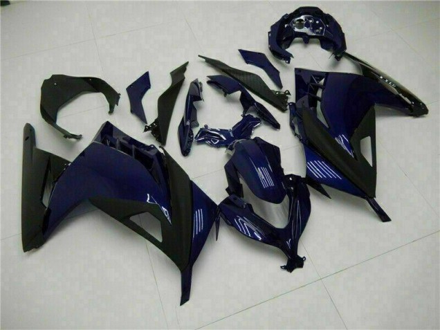 Blue Black 13-16 Kawasaki EX300 Motorcycle Fairings Blue Black 13-16 Kawasaki EX300 Motorcycle Fairings