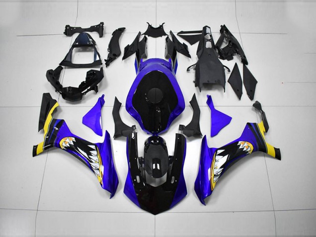 Blue Black 15-19 Yamaha YZF R1 Motorcycle Fairings