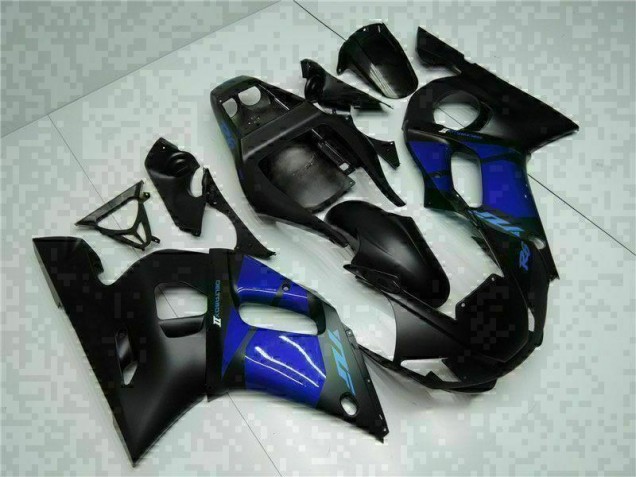 Blue Black 98-02 Yamaha YZF R6 Motorcycle Fairing Blue Black 98-02 Yamaha YZF R6 Motorcycle Fairing