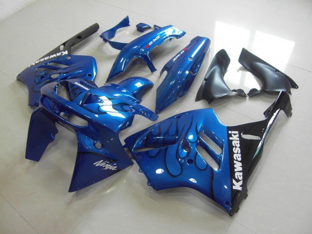 Blue Black Flame 94-97 Kawasaki ZX9R Motorcycle Fairing Blue Black Flame 94-97 Kawasaki ZX9R Motorcycle Fairing