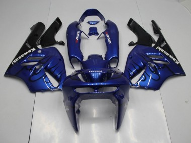 Blue Black Flame 94-97 Kawasaki ZX9R Motorcycle Fairings