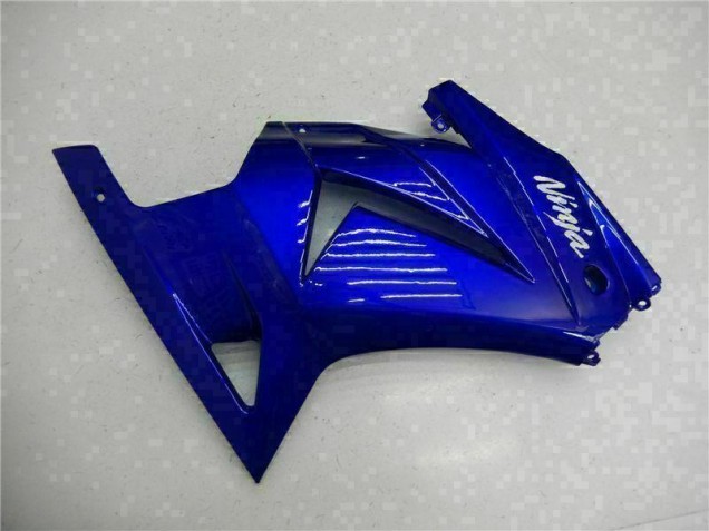 Blue Black White Ninja 08-12 Kawasaki EX250 Motorcycle Fairing Blue Black White Ninja 08-12 Kawasaki EX250 Motorcycle Fairing