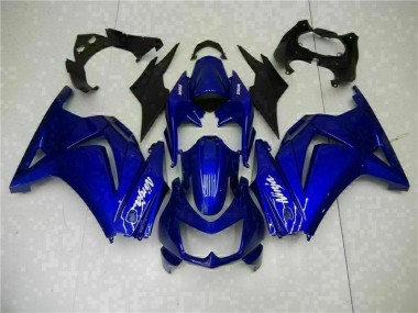 Blue Black White Ninja 08-12 Kawasaki EX250 Motorcycle Fairing