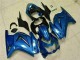 Blue Black White Ninja 08-12 Kawasaki EX250 Motorcycle Fairings Blue Black White Ninja 08-12 Kawasaki EX250 Motorcycle Fairings