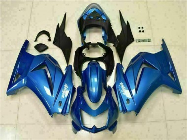 Blue Black White Ninja 08-12 Kawasaki EX250 Motorcycle Fairings