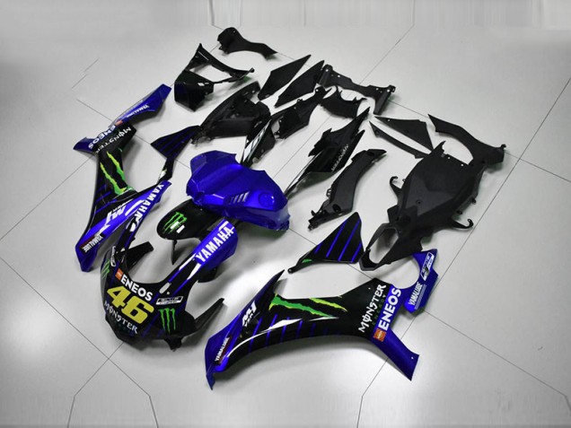 Blue Blue White ENEOS 46 Monster 15-19 Yamaha YZF R1 Motorcycle Fairings Blue Blue White ENEOS 46 Monster 15-19 Yamaha YZF R1 Motorcycle Fairings