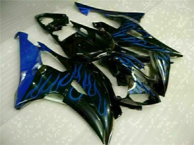 Blue Flame Black 08-16 Yamaha YZF R6 Motorcycle Fairings