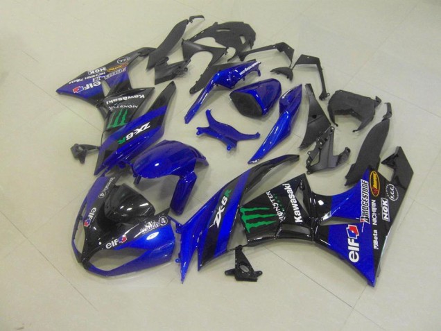 Blue Monster 09-12 Kawasaki ZX6R Motorcycle Fairings Blue Monster 09-12 Kawasaki ZX6R Motorcycle Fairings
