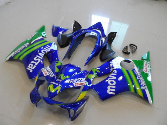 Blue Movistar Castrol 04-07 Honda CBR600 F4i Motorcycle Fairings Blue Movistar Castrol 04-07 Honda CBR600 F4i Motorcycle Fairings