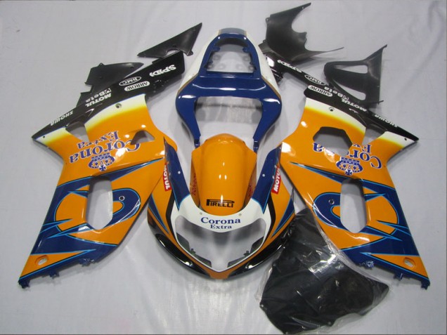 Blue Orange Corona Extra 01-03 Suzuki GSXR 600 Motorcycle Fairings