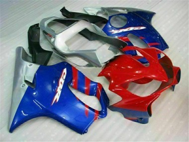 Blue Red 01-03 Honda CBR600 F4i Motorcycle Fairings