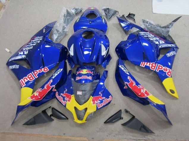 Blue Red Bull 09-12 Honda CBR600RR Motorcycle Fairing Blue Red Bull 09-12 Honda CBR600RR Motorcycle Fairing