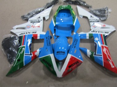 Blue Red Green Motul 04-05 Honda CBR1000RR Motorcycle Fairing