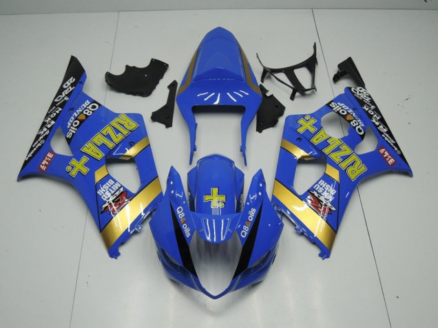 Blue Rizla 03-04 Suzuki GSXR 1000 Motorcycle Fairings