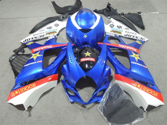 Blue Rockstar 07-08 Suzuki GSXR 1000 Motorcycle Fairings Blue Rockstar 07-08 Suzuki GSXR 1000 Motorcycle Fairings