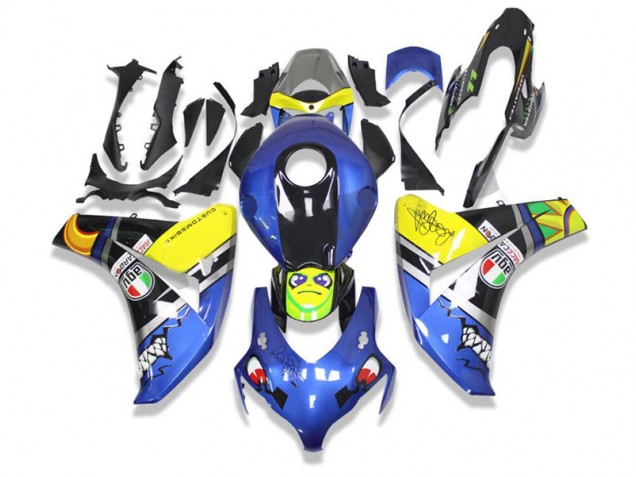 Blue Shark 08-11 Honda CBR1000RR Motorcycle Fairings Blue Shark 08-11 Honda CBR1000RR Motorcycle Fairings