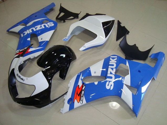 Blue White 01-03 Suzuki GSXR 750 Motorcycle Bodywork Blue White 01-03 Suzuki GSXR 750 Motorcycle Bodywork
