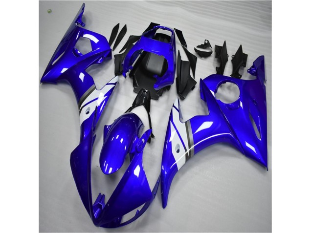 Blue White 03-05 Yamaha YZF R6 Full Motorcycle Fairing Kits Blue White 03-05 Yamaha YZF R6 Full Motorcycle Fairing Kits