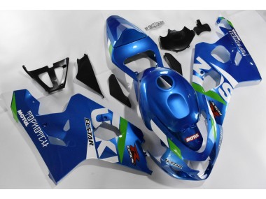 Blue White 04-05 Suzuki GSXR 600/750 Motorcycle Fairing