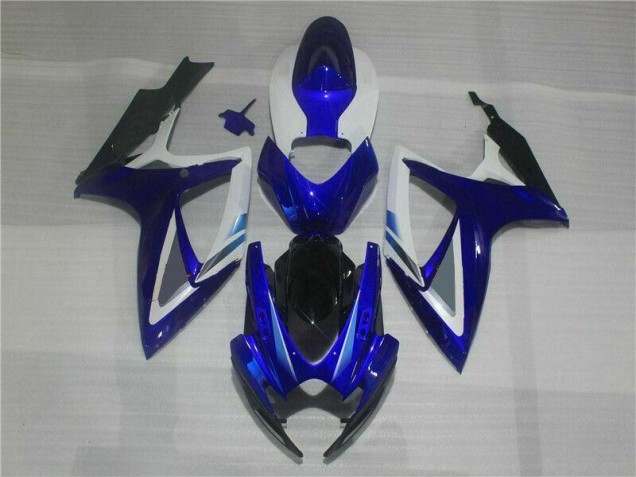 Blue White 06-07 Suzuki GSXR 600/750 Motorcycle Fairings Blue White 06-07 Suzuki GSXR 600/750 Motorcycle Fairings