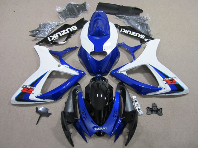 Blue White 06-07 Suzuki GSXR 600 Full Motorcycle Fairing Kits Blue White 06-07 Suzuki GSXR 600 Full Motorcycle Fairing Kits