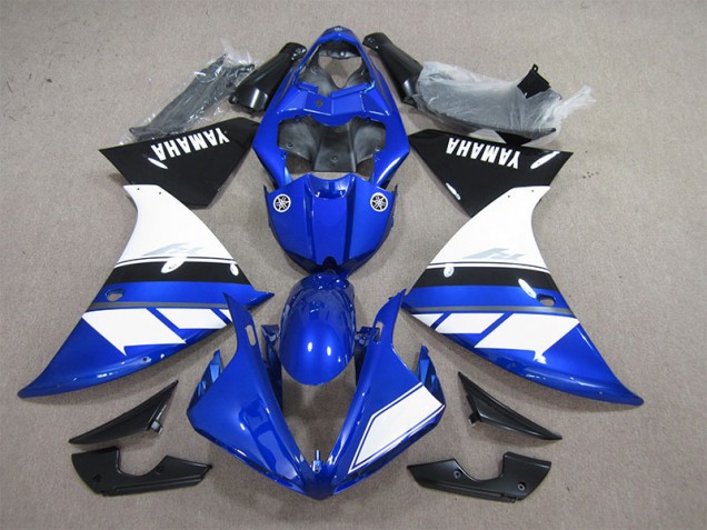 Blue White 06-11 Kawasaki ZX14R ZZR1400 Motorcycle Fairings Blue White 06-11 Kawasaki ZX14R ZZR1400 Motorcycle Fairings