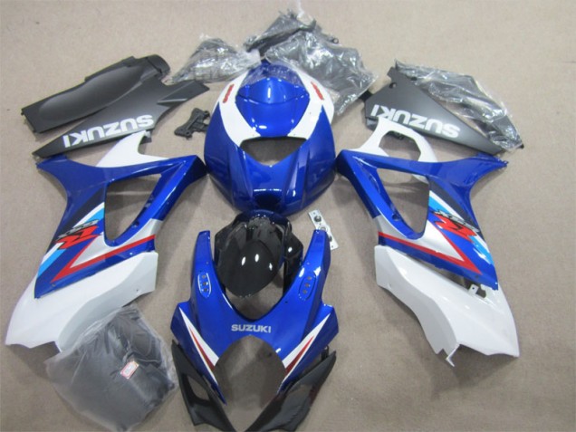 Blue White 07-08 Suzuki GSXR 1000 Motorcycle Bodywork Blue White 07-08 Suzuki GSXR 1000 Motorcycle Bodywork
