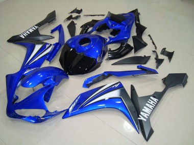 Blue White 07-08 Yamaha YZF R1 Full Motorcycle Fairing Kits