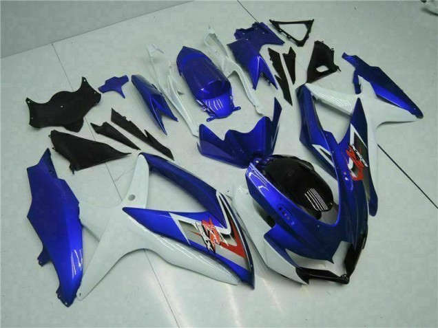 Blue White 08-10 Suzuki GSXR 600/750 Motorcycle Fairing Kits Blue White 08-10 Suzuki GSXR 600/750 Motorcycle Fairing Kits