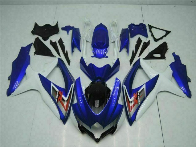 Blue White 08-10 Suzuki GSXR 600/750 Motorcycle Fairing Kits Blue White 08-10 Suzuki GSXR 600/750 Motorcycle Fairing Kits